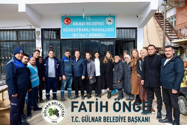 Köseçoban Mahallesinde Gülnar Belediyesi İrtibat Bürosu Açıldı